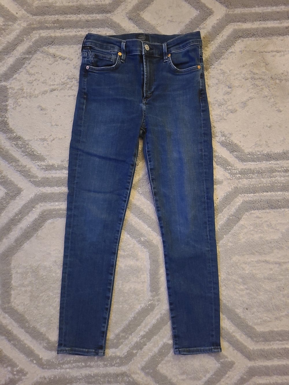 Citizens Of Humanity Rocket Crop Midrise Skinny Denim Jeans Size 27 Womens